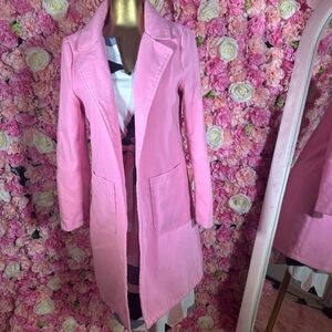 Elegant Pink Women's Coat